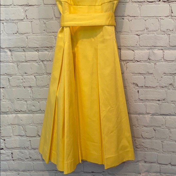 CALVIN KLEIN YELLOW COCKTAIL/WORK DRESS SIZE 4P - Picture 3 of 6